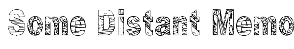 Some Distant Memory font preview